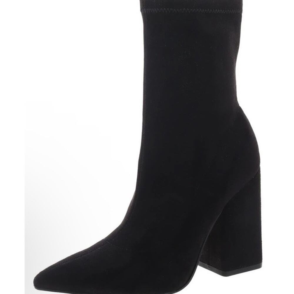 Marc Fisher Larry Faux Suede Pointed Toe Sock Ankle Boot Bootie Women’s 8.5 M